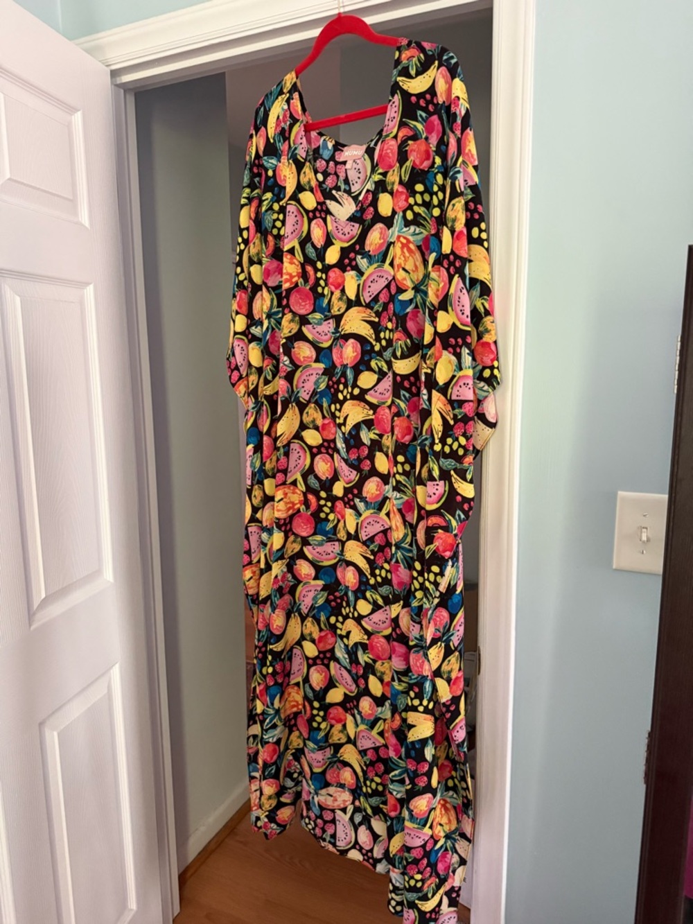 Show Me Your MuMu Maxi Caftan Fruit Print